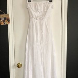 Long strapless dress